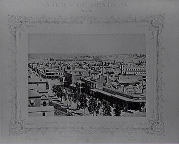 Negative - North Sandhurst from Masonic Hall Bendigo, Allan Doney, 1950 -1970