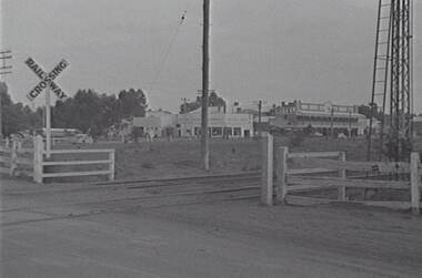 Negative - Charlton, Wycheproof, Sea Lake, Ouyen - Railway Crossing, Allan Doney, 1950 -1970