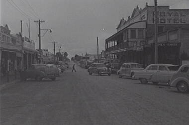 Negative - Charlton, Wycheproof, Sea Lake, Ouyen - Street, Allan Doney, 1950 -1970