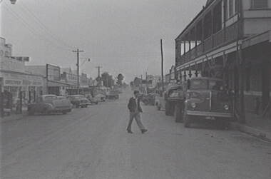 Negative - Charlton, Wycheproof, Sea Lake, Ouyen - Street, Allan Doney, 1950 -1970