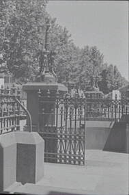 Negative - Ornamental Castings - Lamppost and Fence, Allan Doney, 1950 -1970