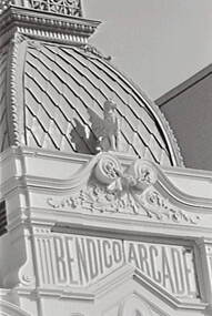 Negative - Bendigo Arcade - Roof, Allan Doney, 1950 -1970