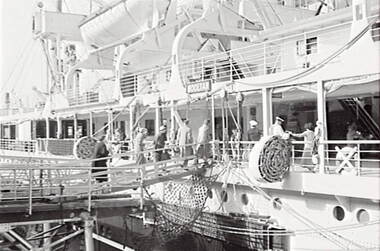 Negative - Ship - Wharf - Mooltan, Allan Doney, 1950 -1970