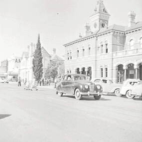 Negative - Shepparton - Street - Town Hall - AMP, Allan Doney, 1950 -1970