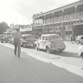 Negative - Kyabram - Street - Albion Hotel, Allan Doney, 1950 -1970