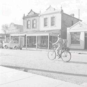 Negative - Kyabram - Street - Bakery, Allan Doney, 1950 -1970