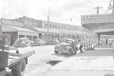 Negative - Maldon - Street - Merlo and Son - Dabb and Co, Allan Doney, 1950 -1970