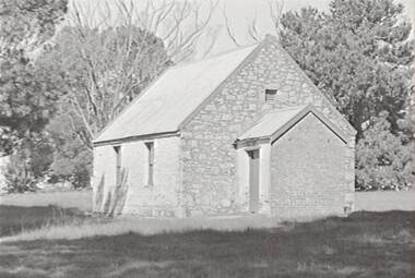 Negative - Lancefield - Stone Building, Allan Doney, 1950 -1970