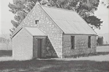 Negative - Lancefield - Stone Building, Allan Doney, 1950 -1970