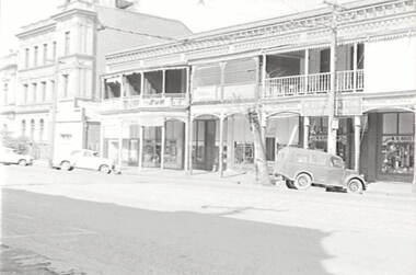 Negative - McCrae Street Bendigo - Businesses - Cafe - School of Mines, Allan Doney, 1950 -1970