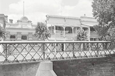 Negative - Bendigo Creek Bridge - Howard Place, Allan Doney, 1950 -1970