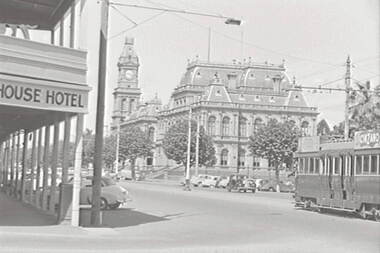 Negative - Court House Hotel - Law Courts Bendigo - Post Office, Allan Doney, 1950 -1970