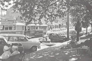 Negative - Ballarat - Street - Tram, Allan Doney, 1950 -1970