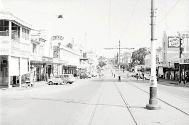 Negative - Mitchell Street Bendigo - Norris and Sons - Plaza Theatre, Allan Doney, 1950 -1970