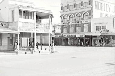 Negative - Mitchell Street Bendigo - Norris and Sons - Morley and Johnson’s, Allan Doney, 1950 -1970