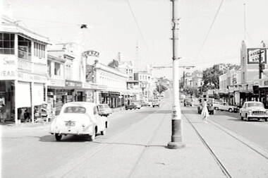 Negative - Mitchell Street Bendigo - Norris and Sons - Plaza Theatre, Allan Doney, 1950 -1970
