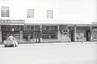 Negative - Hargreaves Street Bendigo - Cambridge - Petherick’s, Allan Doney, 1950 -1970