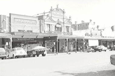 Negative - Hargreaves Street Bendigo - Woolworths - Bennett’s Arcade Bendigo, Allan Doney, 1950 -1970
