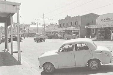 Negative - Mitchell Street Bendigo - Howard Electrical - Wilkinson Estate Agents, Allan Doney, 1950 -1970