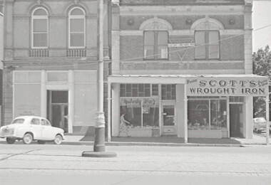 Negative - Mitchell Street Bendigo - Melody Bar - Scott’s Wrought Iron - YWCA, Allan Doney, 1950 -1970