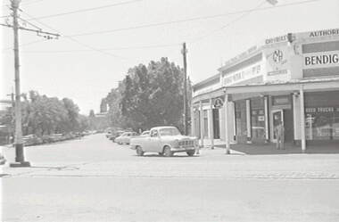 Negative - Mitchell Street Bendigo Motor Co, Allan Doney, 1950 -1970