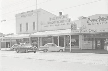 Negative - Mitchell Street Bendigo - Eric Cowling Motors, Allan Doney, 1950 -1970