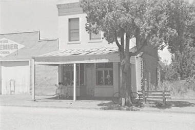 Negative - Dunolly - Street - Wire Works, Allan Doney, 1950 -1970