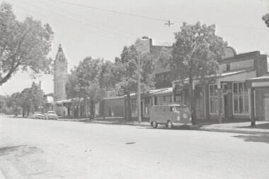 Negative - Dunolly - Street - Clock Tower, Allan Doney, 1950 -1970