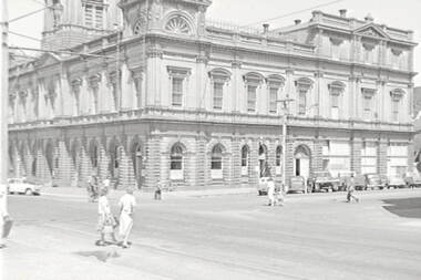 Negative - Ballarat - Sturt Street - Town Hall, Allan Doney, 1950 -1970