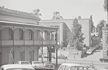 Negative - Iron Lacework - Atkinson Building Bendigo - Art Gallery - Fire Station, Allan Doney, 1950 -1970