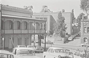 Negative - Iron Lacework - Atkinson Building Bendigo - Art Gallery - Fire Station, Allan Doney, 1950 -1970