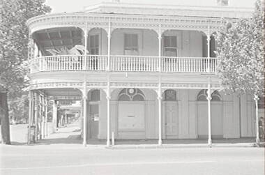 Negative - Iron Lacework - Balcony - Niagara Hotel Bendigo, Allan Doney, 1950 -1970