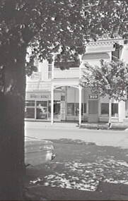 Negative - Iron Lacework - McCrae Street Bendigo - Businesses - Gibson’s Newsagency, Allan Doney, 1950 -1970