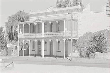 Negative - Iron Lacework - Verandah - Gold Mines Hotel Bendigo, Allan Doney, 1950 -1970