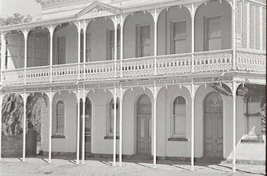 Negative - Iron Lacework - Verandah - Gold Mines Hotel Bendigo, Allan Doney, 1950 -1970