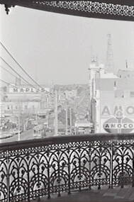 Negative - Atkinson Building - Verandah - View Street Bendigo - Mitchell Street, Allan Doney, 1950 -1970