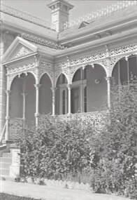 Negative - Iron Lacework - Verandah - House - Roof Apex, Allan Doney, 1950 -1970