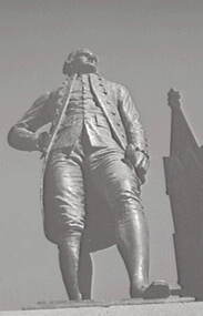 Negative - Statue Bendigo - Captain James Cook - St Paul’s Church, Allan Doney, 1950 -1970