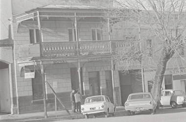 Negative - Forest Street Bendigo - Royal Coffee Lounge - Stanbil Motors, Allan Doney, 1950 -1970