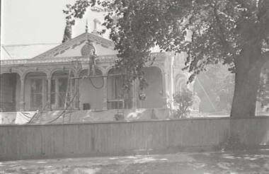 Negative - Iron Lacework - Geelong - Corio Villa - Painting, Allan Doney, 1950 -1970