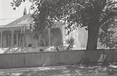 Negative - Iron Lacework - Geelong - Corio Villa - Painting, Allan Doney, 1950 -1970