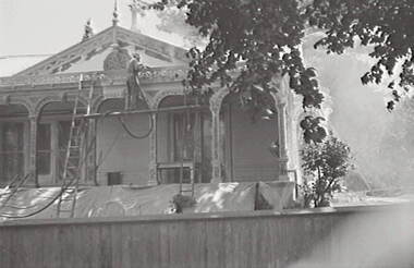 Negative - Iron Lacework - Geelong - Corio Villa - Painting, Allan Doney, 1950 -1970