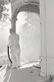 Negative - Iron Lacework - Geelong - Corio Villa - Painting, Allan Doney, 1950 -1970