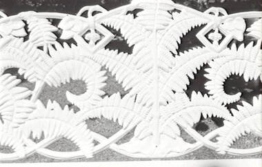 Negative - Iron Lacework - Garden Bench - Fern, Allan Doney, 1950 -1970