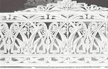 Negative - Iron Lacework - Garden Bench - Leaf - Flower, Allan Doney, 1950 -1970