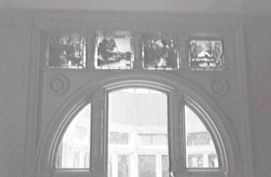 Negative - House Interior - Stained Glass Windows - Archway, Allan Doney, 1950 -1970