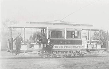 Negative - Early Bendigo trams, Allan Doney, 1950 -1970