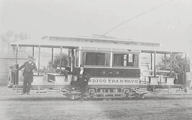 Negative - Early Bendigo trams, Allan Doney, 1950 -1970