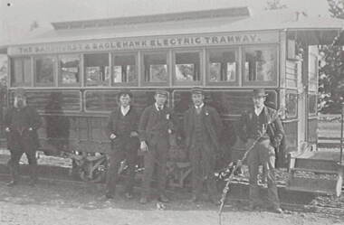 Negative - Early Bendigo trams, Allan Doney, 1950 -1970