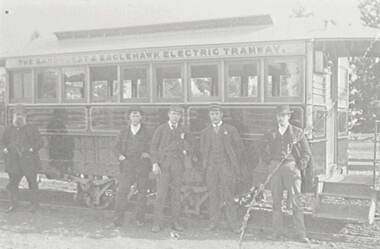 Negative - Early Bendigo trams, Allan Doney, 1950 -1970